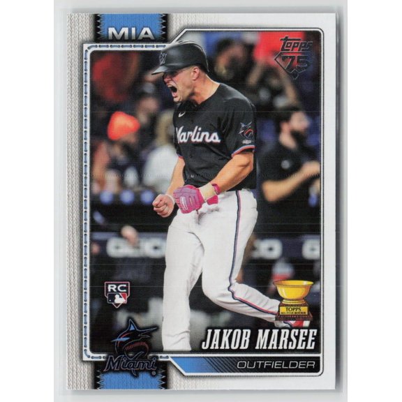 2026 Topps Series One Jakob Marsee #37 RC Baseball Card Miami Marlins