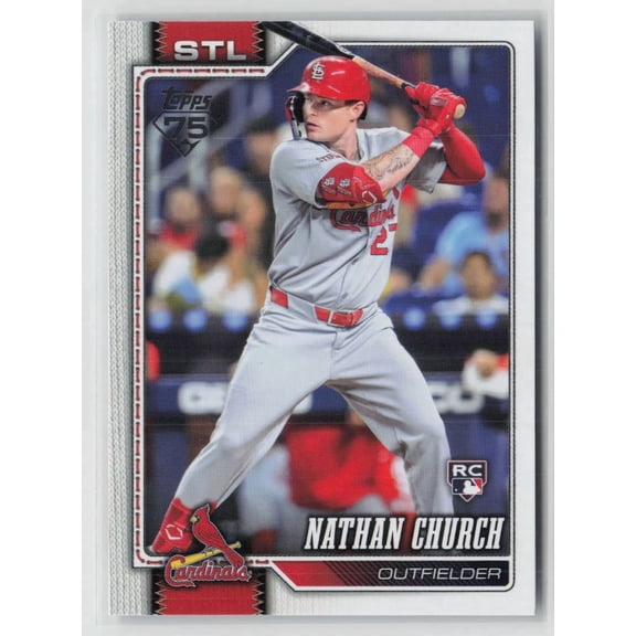 2026 Topps Series 1 Nathan Church RC Trading Card #24 St. Louis Cardinals MLB