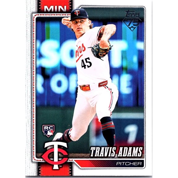 2026 Topps Series One Travis Adams #149 RC Baseball Card Minnesota Twins Minnesota Twins MLB Baseball Trading Card