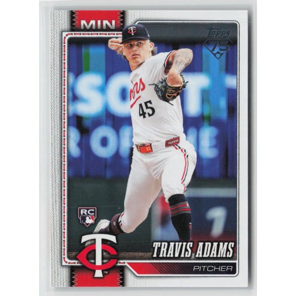 2026 Topps Series One Travis Adams #149 RC Minnesota Twins Baseball Card