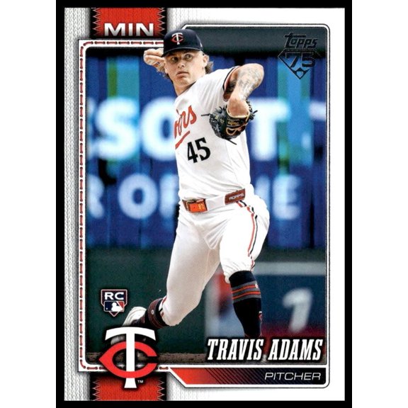 2026 Topps Series One Travis Adams #149 RC Minnesota Twins Baseball Card