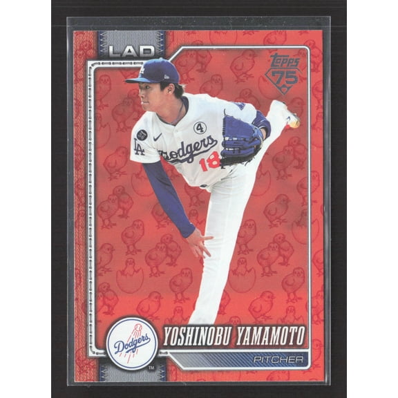 2026 Topps Series One Yoshinobu Yamamoto Los Angeles Dodgers #90 Easter Egg Baseball Card