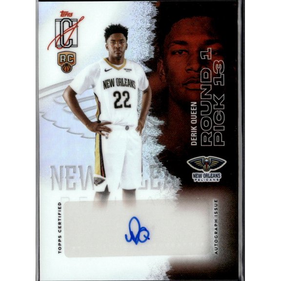 2026 Topps Signature Class Chrome Autographs Derik Queen #RCC-DQ RC New Orleans Pelicans NBA Autographed Basketball Trading Cards