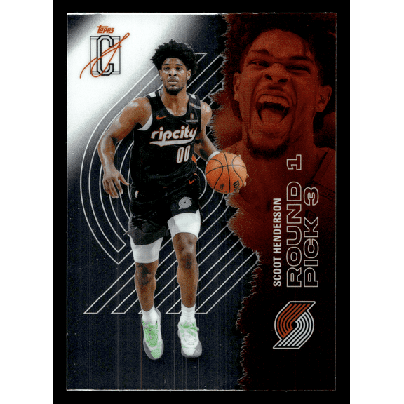 2026 Topps Signature Class Scoot Henderson Chrome Trading Card #75 Portland Trail Blazers NBA