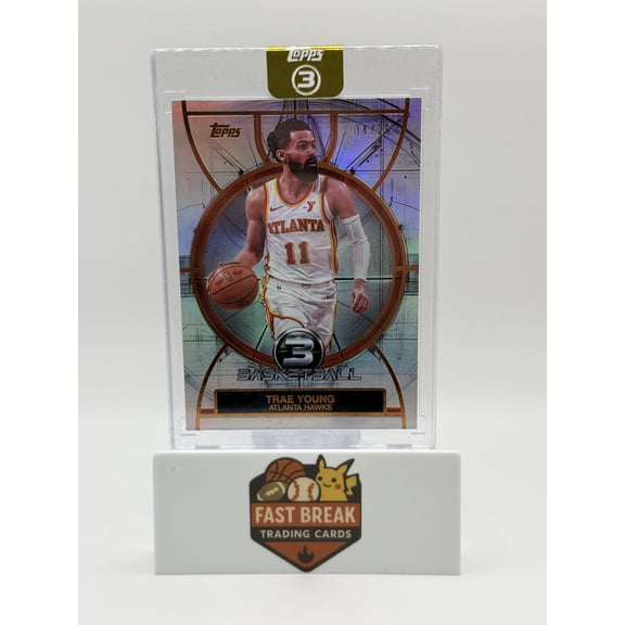 2026 Topps Three Point Basketball Trae Young #3 04/25 Atlanta Hawks Basketball Card