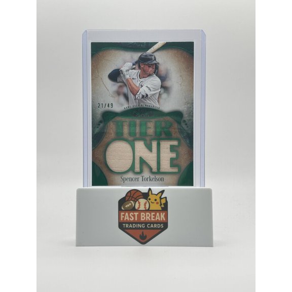 2026 Topps Tier One Green #T1RD-ST 21/49 Game Used Relics Die Cut Spencer Torkelson Baseball Card
