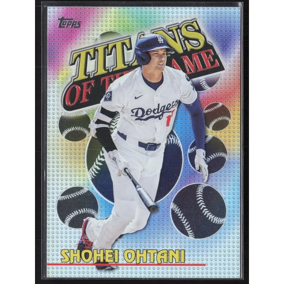 2026 Topps Titans of the Game Shohei Ohtani #TOG-1 Los Angeles Dodgers Baseball Card Los Angeles Dodgers MLB Baseball Trading Card