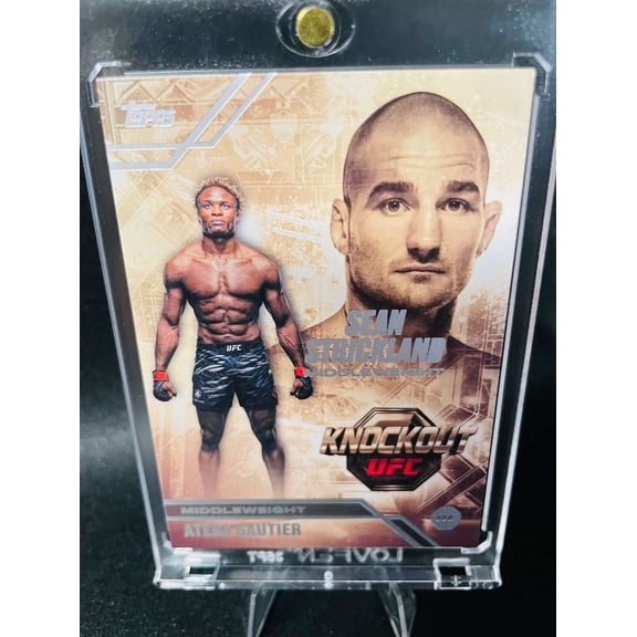 2026 Topps UFC Knockout Octagon Successors OS-18 Sean Strickland Ateba Gautier MMA Card