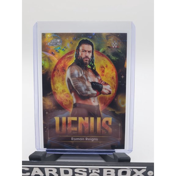 2026 Topps WWE Roman Reigns Chrome Short Print Auto Trading Card