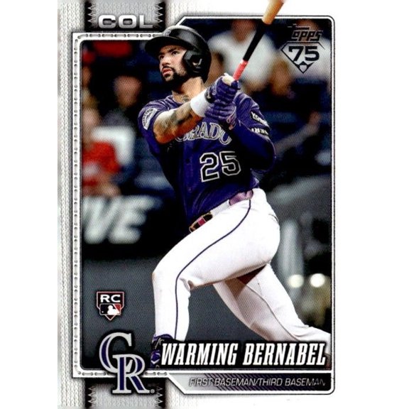 2026 Topps Warming Bernabel #55 RC Baseball Card Near Mint or Better Colorado Rockies