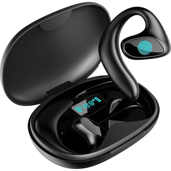 2026 Translation Earbuds Real Time - All Language Translator Headphone Translating Earpiece Device - Wireless Bluetooth Ear Bud Offline Live Translate Earphone Interpreter Open Earpod (Black)