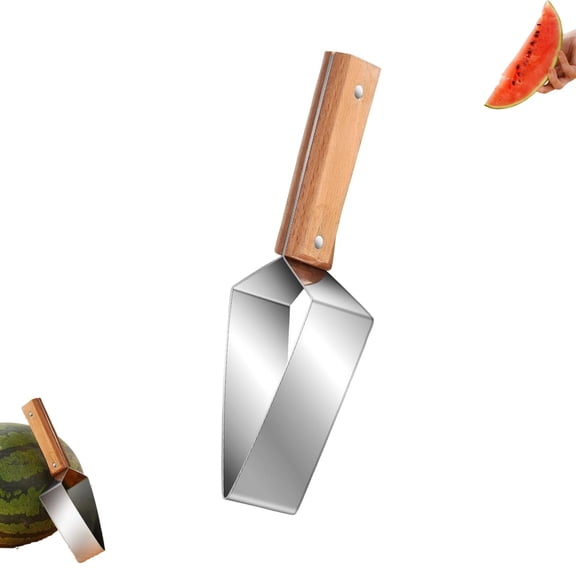 2026 Triangle Watermelon Cutter, Large Piece Watermelon Slicer, Stainless Melon Cutter Slicer Tool, Tomato Fruit Cutter Slicer for Home Kitchen Camping Picnic