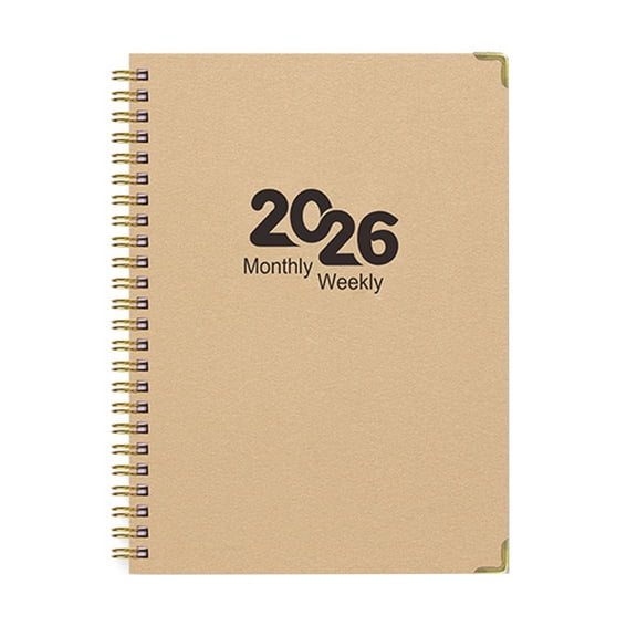 2026 Twin Coil Binding Weekly Planner 12 Month Academic Planner For Scheduling