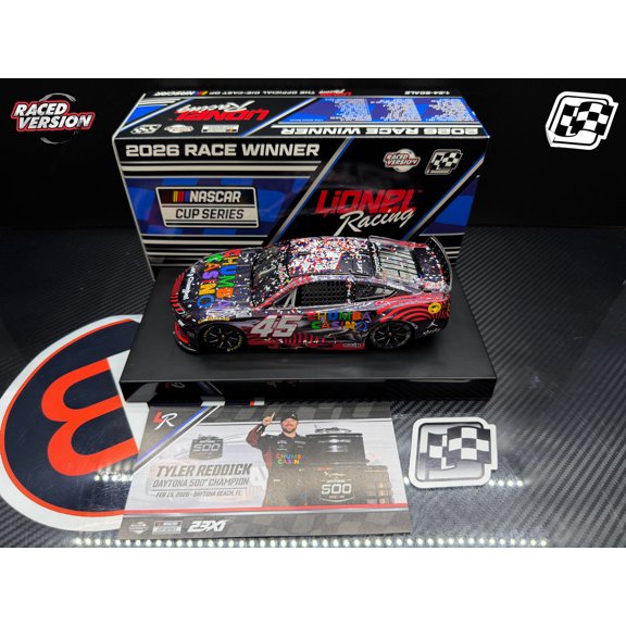 2026 Tyler Reddick 1:24 Chumba Casino Daytona 500 Race Win COLOR CHROME Diecast