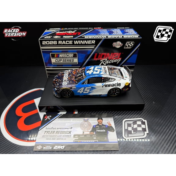 2026 Tyler Reddick 1:24 Pinnacle Atlanta / EchoPark Speedway Race Win COLOR CHROME Diecast