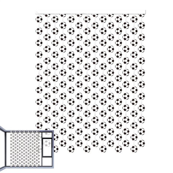 2026 USA Canadian Cup Rain Curtain Background Drape Reusable Pattern Wall Tape Adhesive Hanging by Dusknt Football Theme Decoration Easy Setup for Bedroom Bathroom Photography