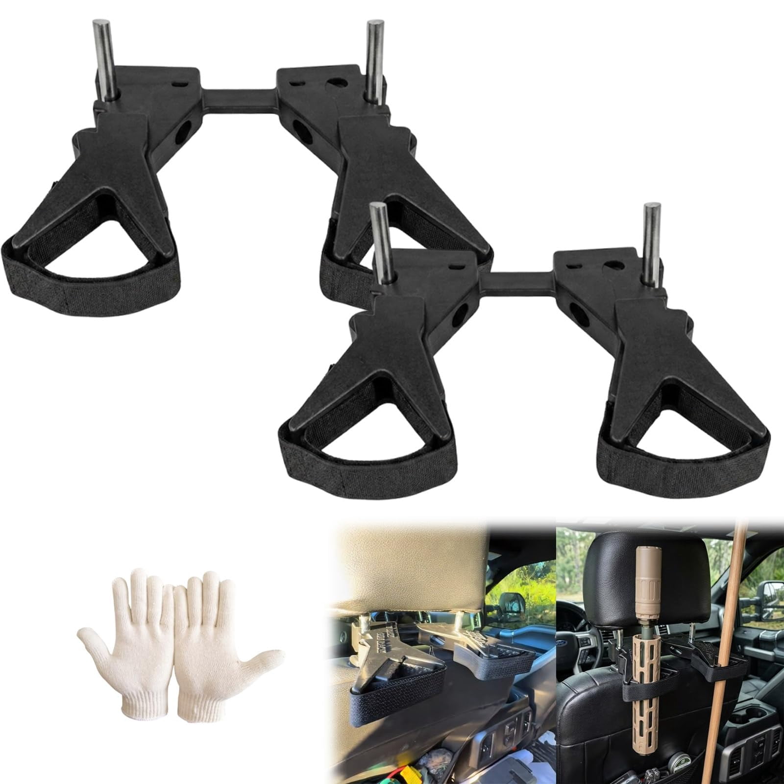 Head Rest Rifle Rack 2026 Ultimate Universal Seat Back Gun Rack | Adjustable Vehicle Rifle ...
