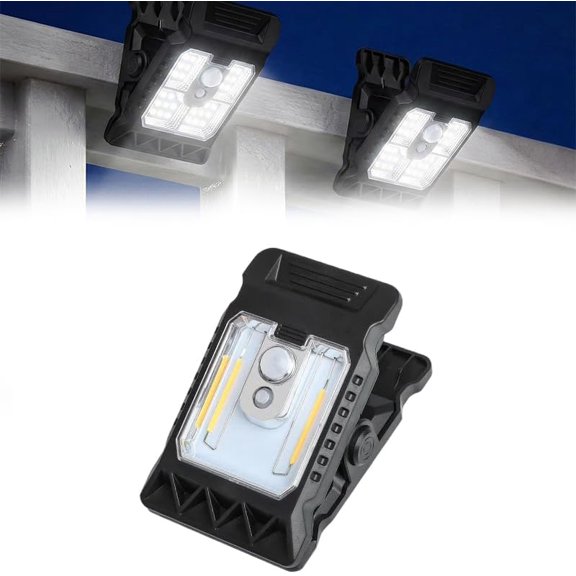 2026 Ultra-Bright 118-LED Solar Motion Light for Outdoor Security, Solar Clip Light with Motion Sensor, Waterproof Portable Solar Powered Light for Fence Patio Yard