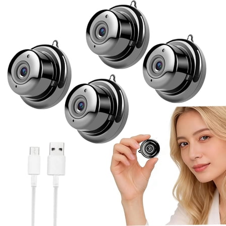 2026 Ultra-Invisible Camera, No Plug Required, Mini Discreet Security Camera with Night Vision,Mini Camera Body Cam Surveillance Cameras for Indoor/Wireless Indoor Security Camera for Pet/Baby/Nanny