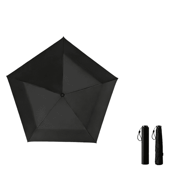 2026 Ultra-Lightweight Compact All-Weather Umbrella, 103g Small Umbrella for Handbag, UV 50+ Protection Sun for Outdoor Use Black