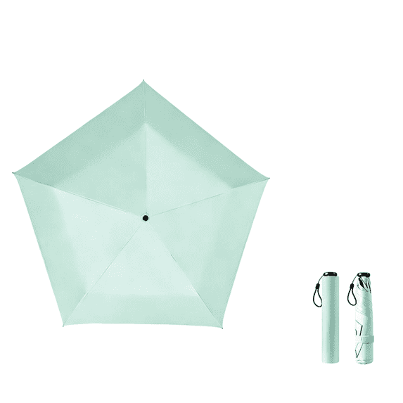 2026 Ultra-Lightweight Compact All-Weather Umbrella, 103g Small Umbrella for Handbag, UV 50+ Protection Sun for Outdoor Use Green