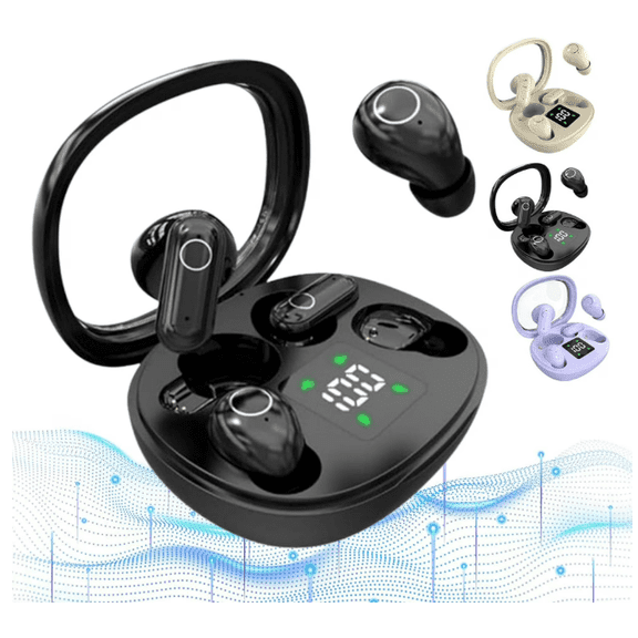 2026 Ultra Mini 2-Pack Bluetooth Earbuds, 2 Pairs Semi-in-Ear Mini Sleep Earphones, for Side Sleepers & Sports, Invisible Short-Stem Design Waterproof with Built-in Microphone (LI)
