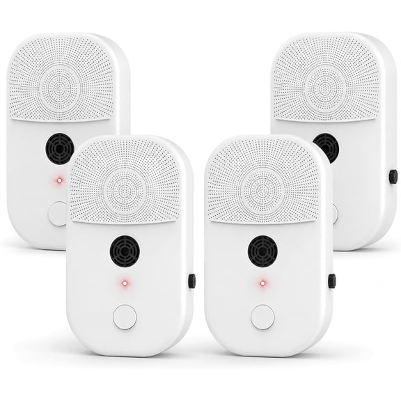 2026 Ultrasonic Bat Repellent Plug-in,Bat Deterrent Devices Indoor with Adjustable Frequency, Effective Bats Repeller Exclusion Keep Away Attic,Ceiling,Garage,Warehouse,Barn,Humanely Repel Bats,4 Pac