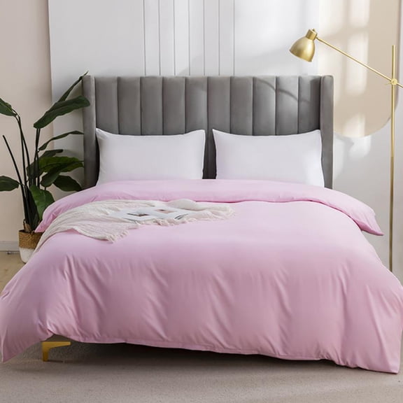 2026 Updated Cotton Quilt Cover Soft Washed Reversible Easy Wash Bedding, 68.11x90.16 Inches, Suitable for Student Dorm and Home Use(Pink)