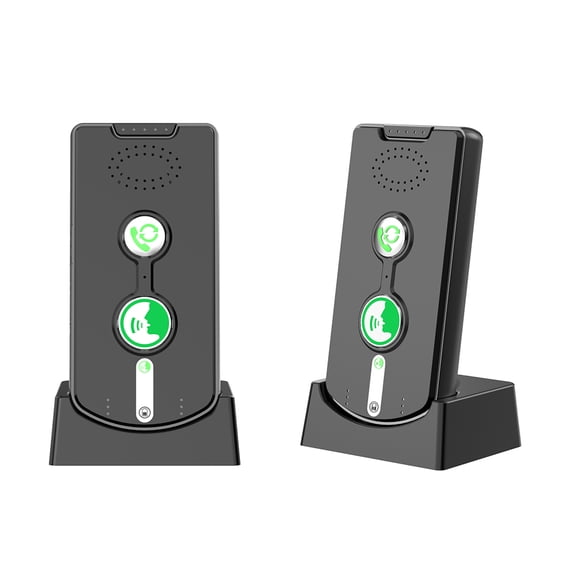 2026 Upgrade 2 Way Wireless Intercom for Home, Caregiver Pager Intercom for Elderly, 500m Range Real-time Business Room to Room Communication Intercoms Wireless
