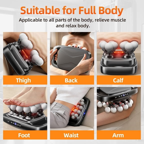 2026 Upgrade 20-Head Massage Gun Set, Deep Tissue Percussion Muscle Massager with 3 Modes & 30 Intensities