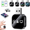 thumbnail image 1 of 2026 Upgrade 3 in 1 Screen Mirror for iOS Android Phone,Wired to Wireless Screen Mirroring Carplay Adapter for Car,Mirror Link Auto Adapter with 2.4/5Ghz WiFi & Bluetooth 5.0,Instant Wired, 1 of 5