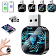 thumbnail image 1 of 2026 Upgrade 3 in 1 Screen Mirror for iOS Android Phone,Wired to Wireless Screen Mirroring Carplay Adapter for Car,Mirror Link Auto Adapter with 2.4/5Ghz WiFi & Bluetooth 5.0,Instant Wired, 1 of 5