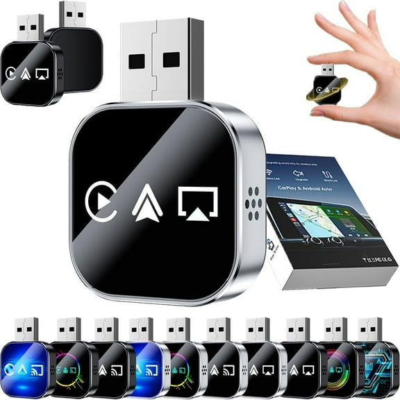 2026 Upgrade 3 in 1 Wireless Carplay Mirror Link Adapter, Wireless Carplay Mirror Link Adapter, Mirrors Phone to Car Screen Adapters, Wired to Wire Less Conversion Plug & Playmini Stable  (1 PCS)