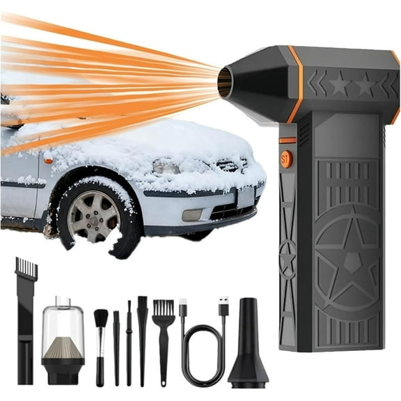 2026 Upgrade 5000W Thermal Snow Blower, Portable Hot Air Blower, with Efficient Turbine Tech, for Car Windshield Defrost, Snow Removal