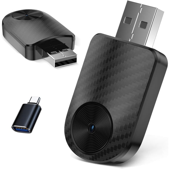 2026 Upgrade Android Auto Wireless Adapter Mini Dongle Converts OEM Wired to Wireless, Plug & Play USB-A/C, 5GHz Stable Connection, Compatible with Cars (2016+) Phones 11+
