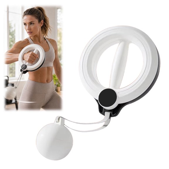 2026 Upgrade Arm & Shoulder Exerciser, Smart Flabby Arm Trimmer with Digital Counter, 360° Rotation Forearm Workout for Home Gym(White, Standard Model)