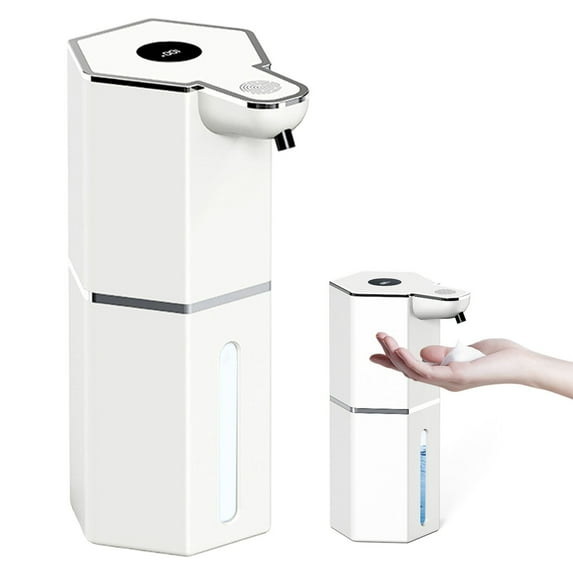 2026 Upgrade Automatic Soap Dispenser Touchless, 14.2oz/420ml Dish Hand Soap Dispenser for Bathroom and Kitchen, 4 Adjustable Volume, USB Rechargeable, Clog-Free, Large Capacity