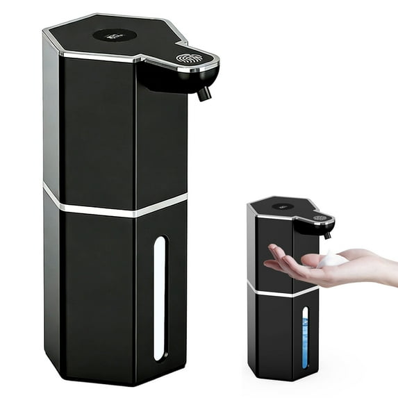2026 Upgrade Automatic Soap Dispenser Touchless, 14.2oz/420ml Dish Hand Soap Dispenser for Bathroom and Kitchen, 4 Adjustable Volume, USB Rechargeable, Clog-Free, Large Capacity