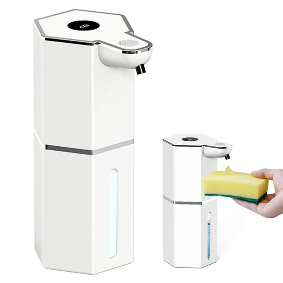 2026 Upgrade Automatic Soap Dispenser Touchless, 15.2oz/520ml Dish Hand Soap Dispenser for Bathroom and Kitchen, 4 Adjustable Volume, USB Rechargeable, Clog-Free, Large Capacity