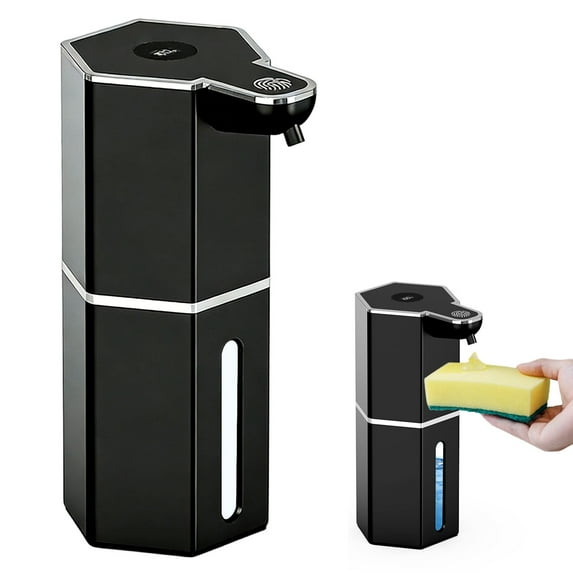 2026 Upgrade Automatic Soap Dispenser Touchless, 15.2oz/520ml Dish Hand Soap Dispenser for Bathroom and Kitchen, 4 Adjustable Volume, USB Rechargeable, Clog-Free, Large Capacity