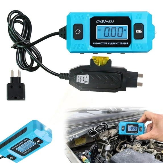 2026 Upgrade Automotive Circuit Fault Probe Tester, Portable High-Precision 20a 48v Car Circuit Probe Tester with Led Display & Front Lighting, Water Proof Car Relay Fuse Blade Checker (1pcs)