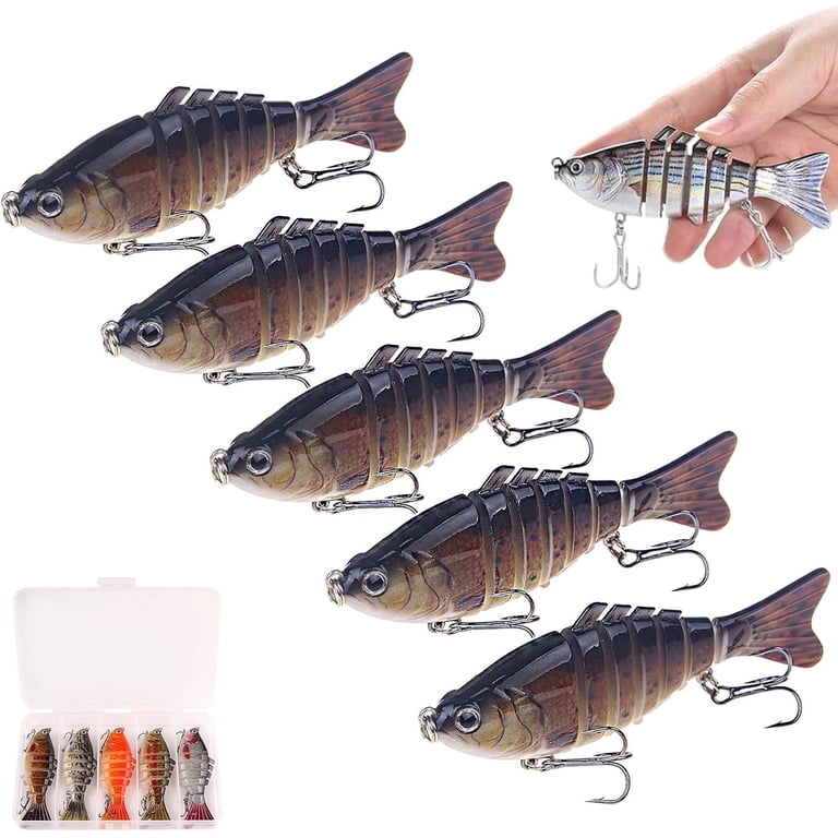 bionic lure fishing Hercules Lures Multi Jointed Lures Freshwater Saltwater HERCULES Fishing Tackle and lifelike swimming action for bass 2026 Upgrade Bionic Swimming Lure,