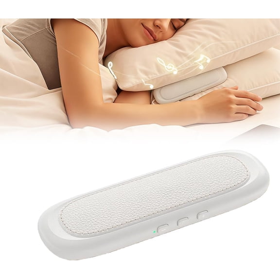 2026 Upgrade Bone Conduction Under Pillow Sleep Speaker, Ultra-Thin Bluetooth 5.3 Under Pillow Speakers for Sleeping Auto-Off, Private Design for Side & Light Sleepers Bedside Listening