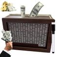 thumbnail image 1 of 2026 Upgrade Cash Vault Wooden Savings Box 10000 Savings Challenge Box Wooden Cash Saving Boxs Money Saving Box Wooden Money Boxs with Money Target and Numbers,Euro-5000, 1 of 6