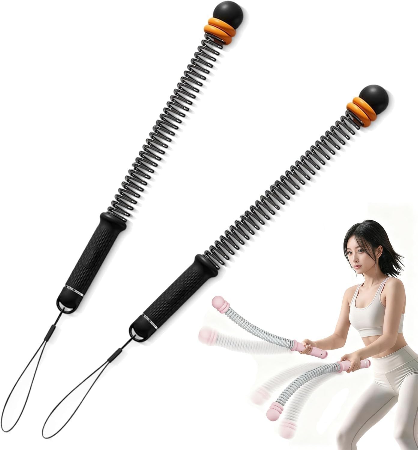 Muscle Ropes 2026 Upgrade Cordless Battle Ropes, Ropeless Battle Ropes Portable ...