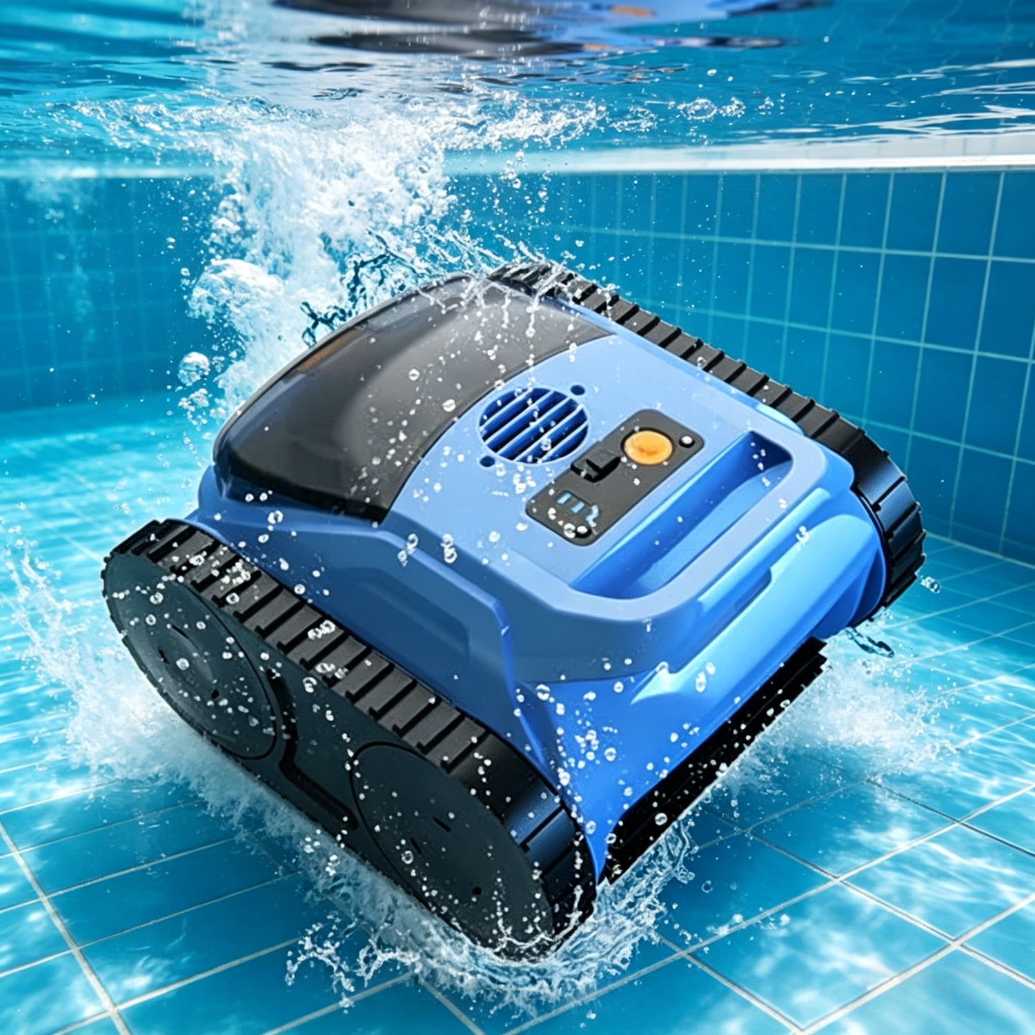 2026 Upgrade Cordless Robotic Pool Cleaner, Automatic Pool Vacuum with Wall Climbing & Waterline Scrubbing for Inground Pools, Cleaning Up to 2100 Sq.ft, 180 Min
