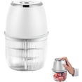 thumbnail image 1 of 2026 Upgrade Electric Garlic Chopper, Electric Mini Food Processor Portable Veggie Cutter Chopper, USB Rechargeable Food Chopper for Mashing Garlic Chili Onion Fruit Ginger (White), 1 of 6