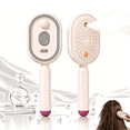 thumbnail image 1 of 2026 Upgrade Electric Steam Brush, Rechargeable Hot Steam Hair Brush with Detangling Comb, Anti Static Frizz Control for Smoothing Styling Pink, 1 of 7