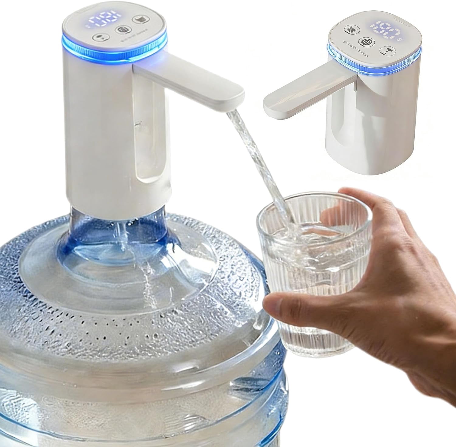 2026 Upgrade Electric Water Bottle Pump – 30s Auto-Fold Spout for ...