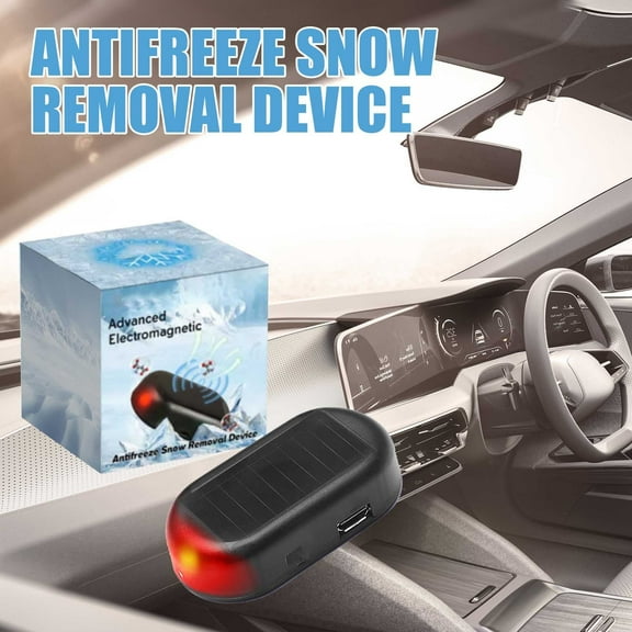 2026 Upgrade Electromagnetic Car Interference Antifreeze Instrument, Rechargeable Anti-Freeze Snow Removal Device, Windshield De-Icer & Ice Scraper Alternative, Easy Adhesive Mount (1PC)
